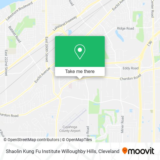 Shaolin Kung Fu Institute Willoughby Hills map