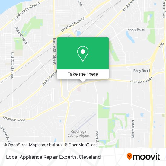 Local Appliance Repair Experts map