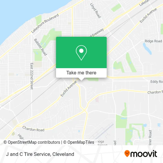 J and C Tire Service map