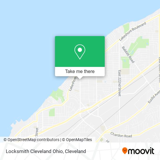Mapa de Locksmith Cleveland Ohio