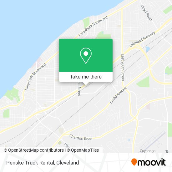 Penske Truck Rental map