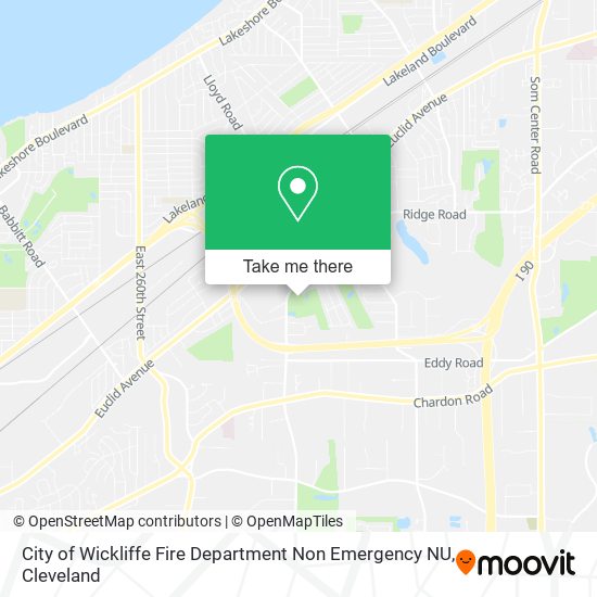 City of Wickliffe Fire Department Non Emergency NU map