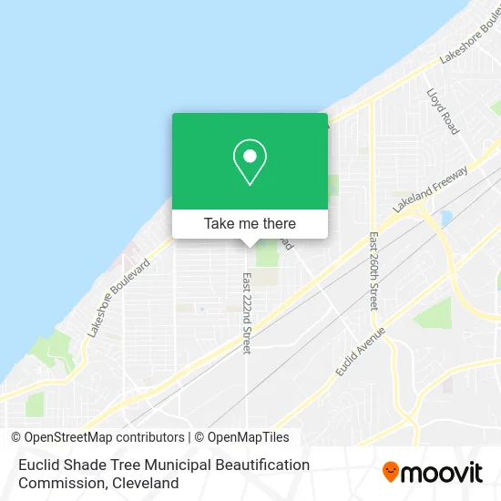 Euclid Shade Tree Municipal Beautification Commission map