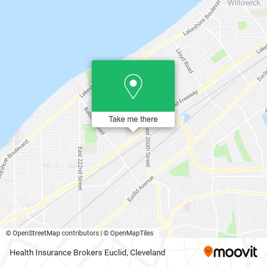 Mapa de Health Insurance Brokers Euclid