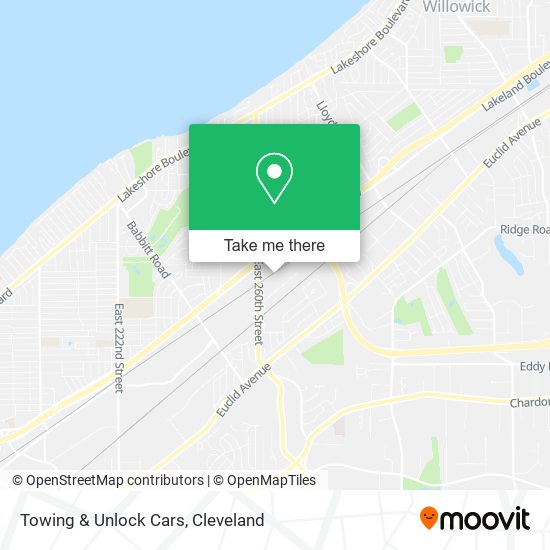 Mapa de Towing & Unlock Cars