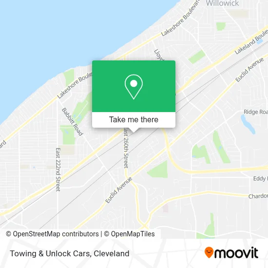 Towing & Unlock Cars map