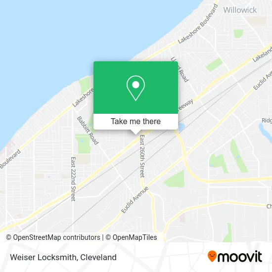 Weiser Locksmith map