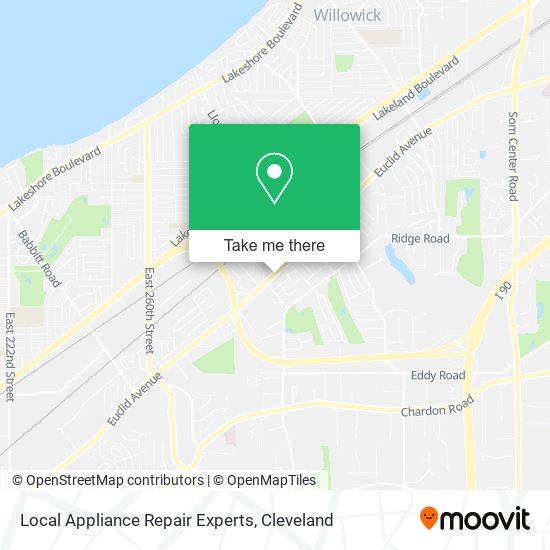 Local Appliance Repair Experts map