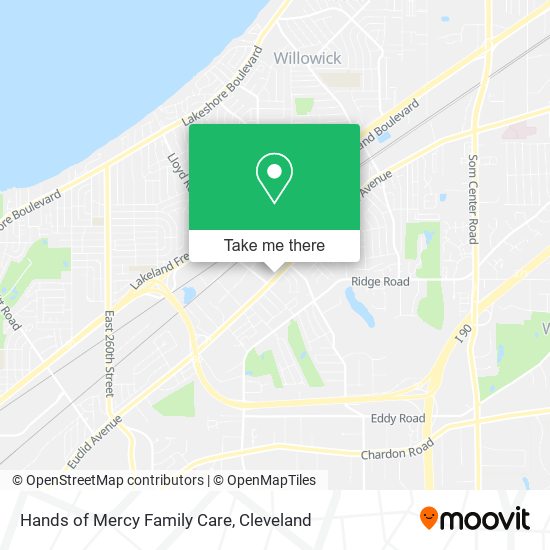 Hands of Mercy Family Care map