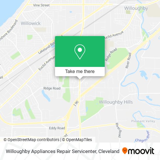 Mapa de Willoughby Appliances Repair Servicenter