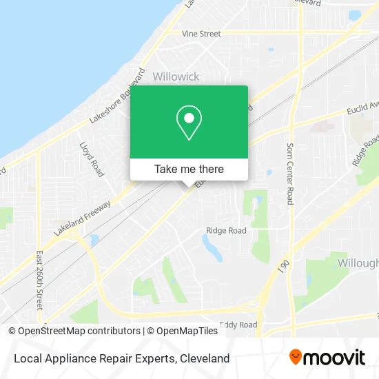 Mapa de Local Appliance Repair Experts
