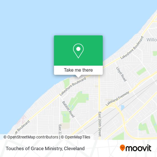Touches of Grace Ministry map