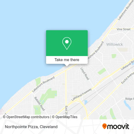 Northpointe Pizza map