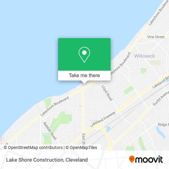 Mapa de Lake Shore Construction