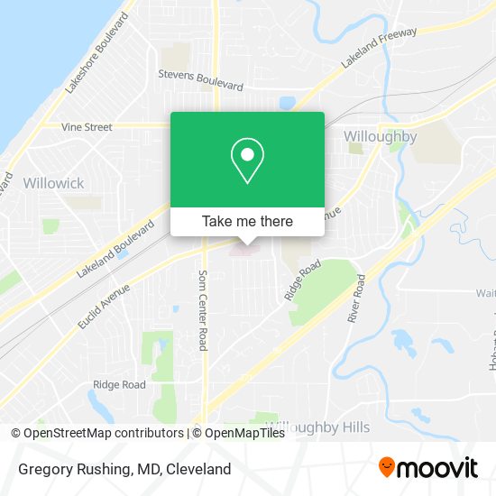 Gregory Rushing, MD map