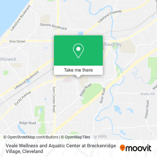 Mapa de Veale Wellness and Aquatic Center at Breckenridge Village