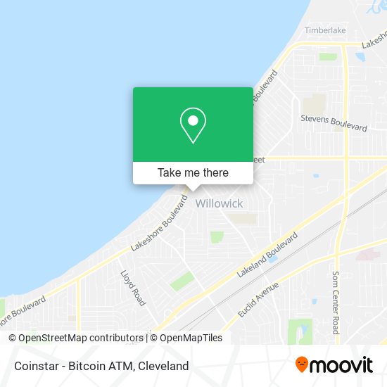 Mapa de Coinstar - Bitcoin ATM