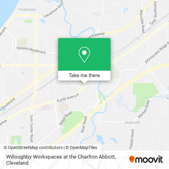 Mapa de Willoughby Workspaces at the Charlton Abbott
