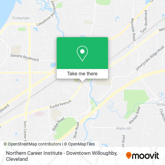 Mapa de Northern Career Institute - Downtown Willoughby