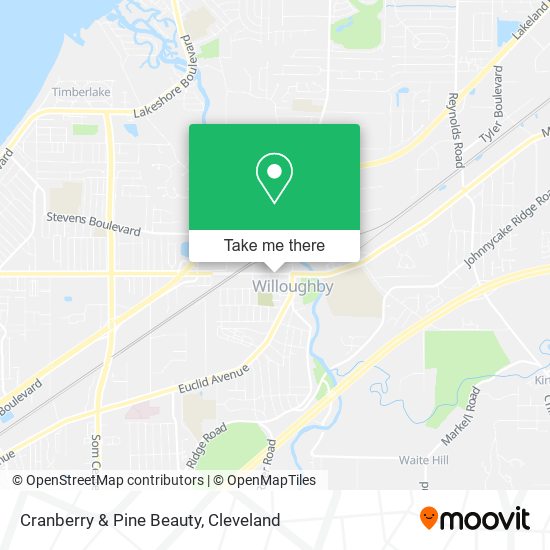 Cranberry & Pine Beauty map