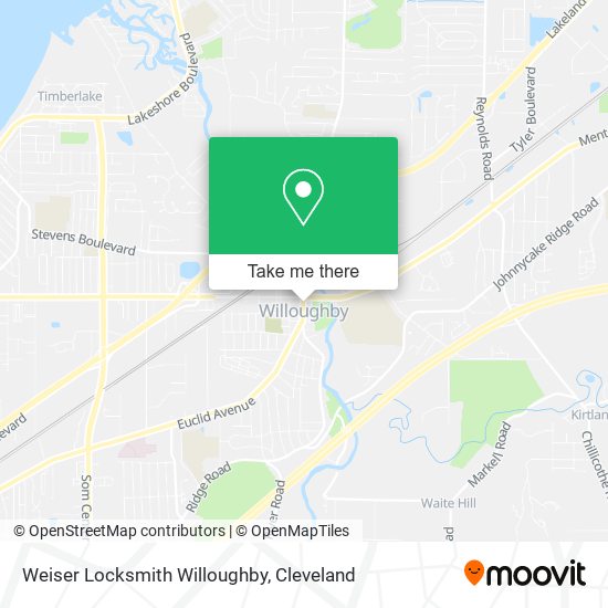 Weiser Locksmith Willoughby map