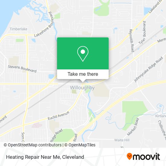 Heating Repair Near Me map