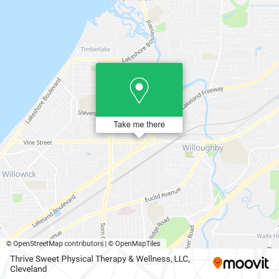 Mapa de Thrive Sweet Physical Therapy & Wellness, LLC