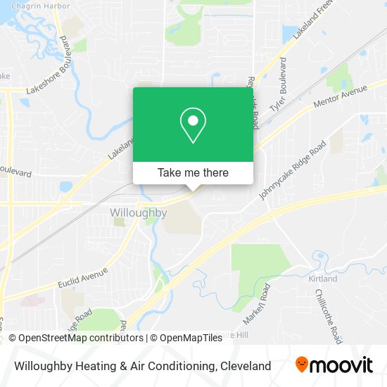 Willoughby Heating & Air Conditioning map