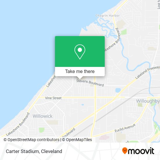 Mapa de Carter Stadium