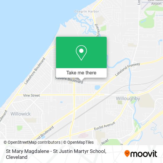 St Mary Magdalene - St Justin Martyr School map