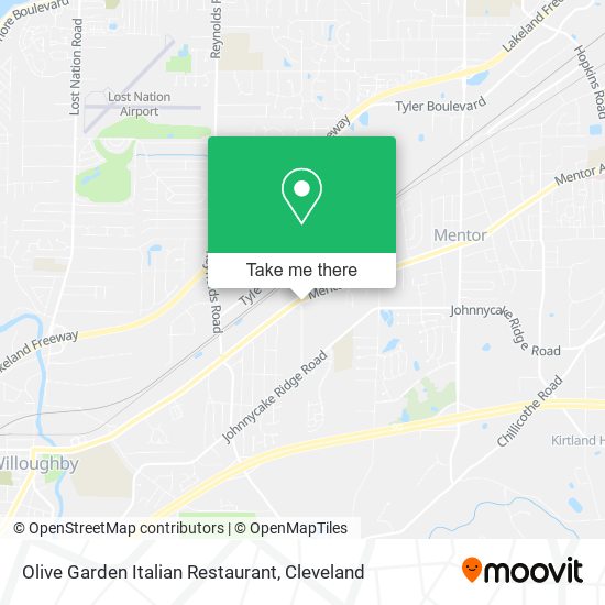 Olive Garden Italian Restaurant map