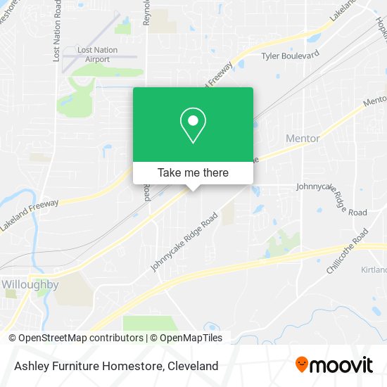 Mapa de Ashley Furniture Homestore