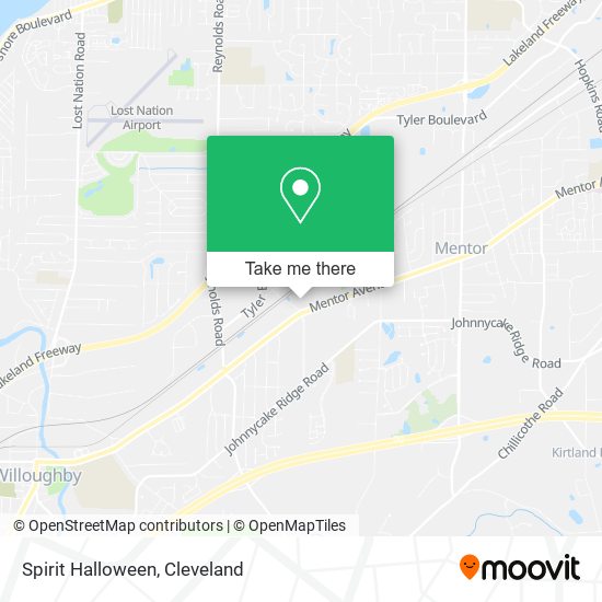 Mapa de Spirit Halloween