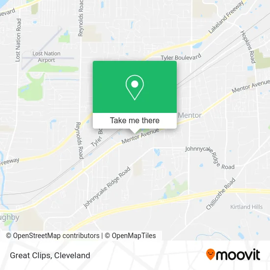 Great Clips map