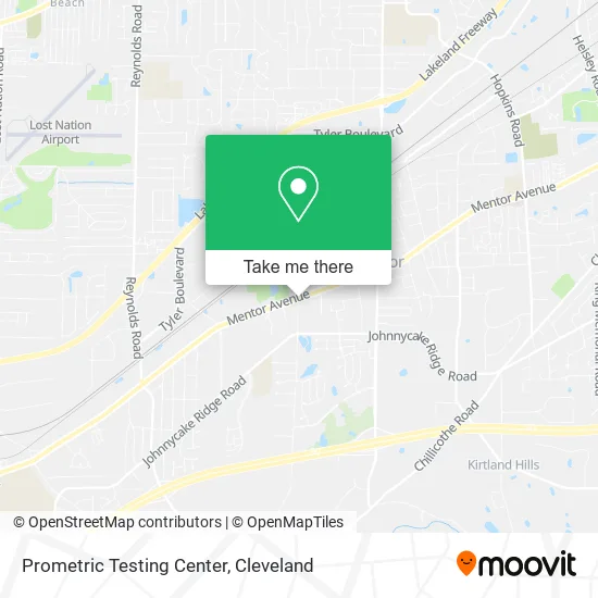 Prometric Testing Center map