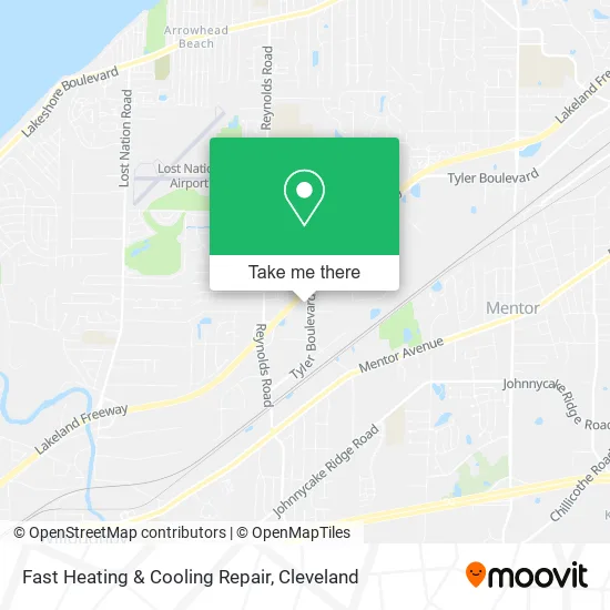 Mapa de Fast Heating & Cooling Repair
