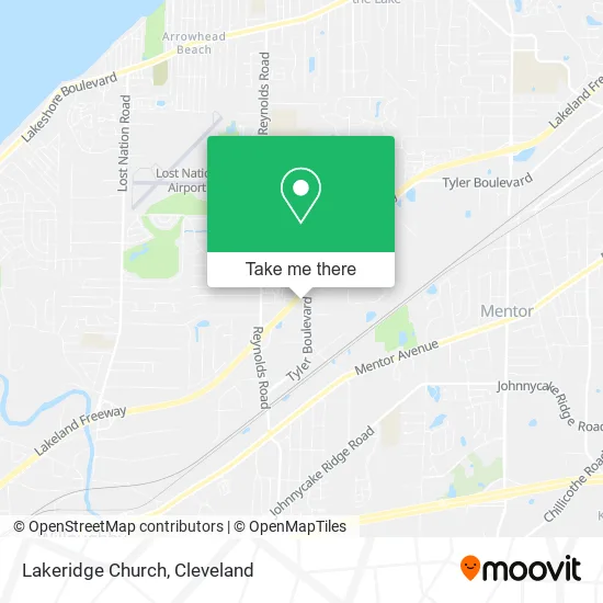 Lakeridge Church map