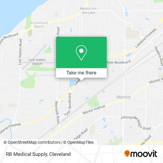 RB Medical Supply map