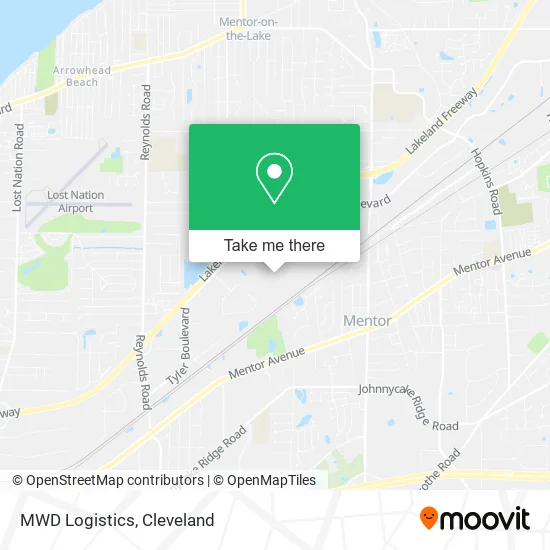 Mapa de MWD Logistics