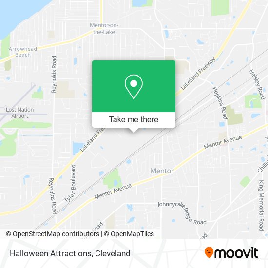 Halloween Attractions map