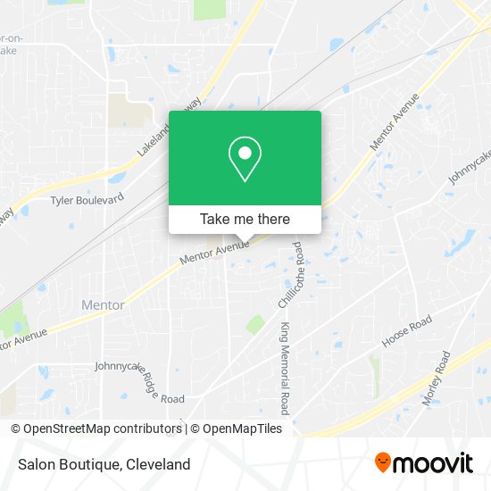 Salon Boutique map
