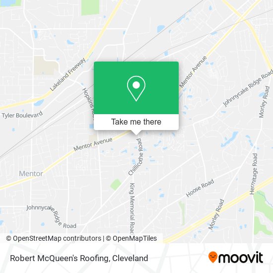 Mapa de Robert McQueen's Roofing