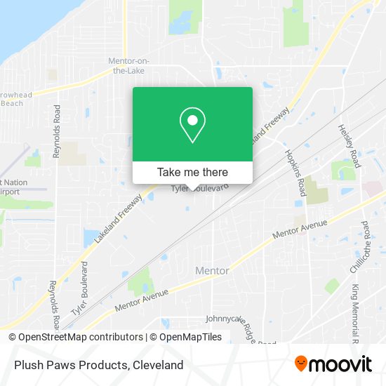 Mapa de Plush Paws Products