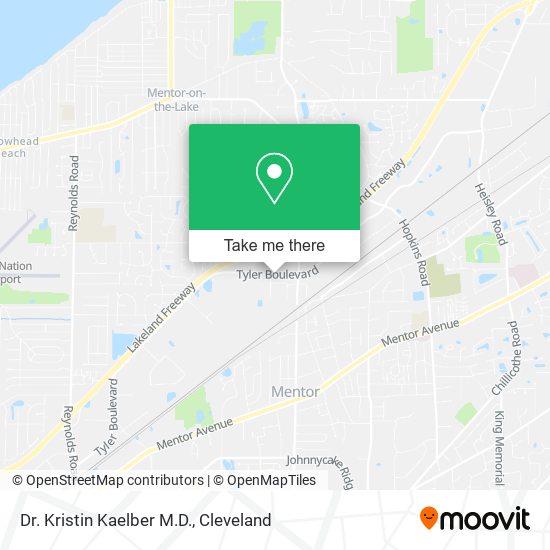 Dr. Kristin Kaelber M.D. map