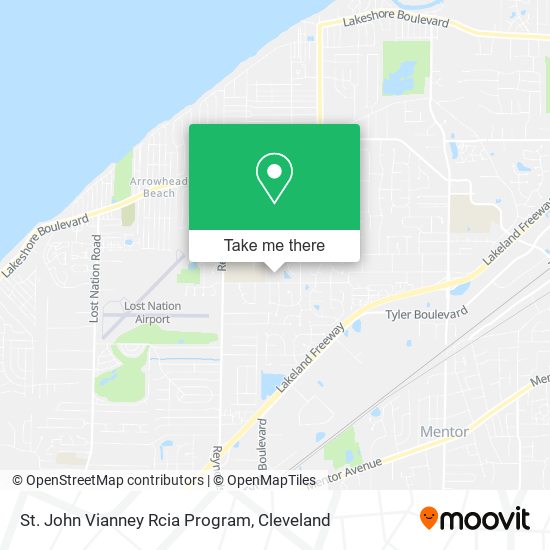 Mapa de St. John Vianney Rcia Program