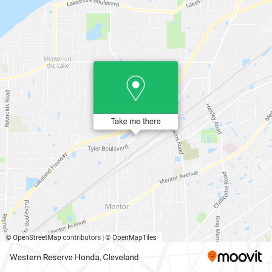 Western Reserve Honda map