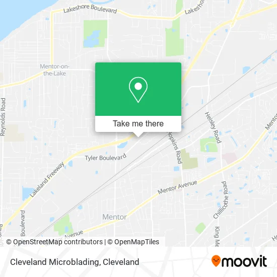 Cleveland Microblading map