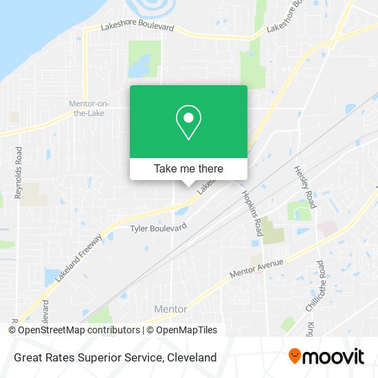 Great Rates Superior Service map