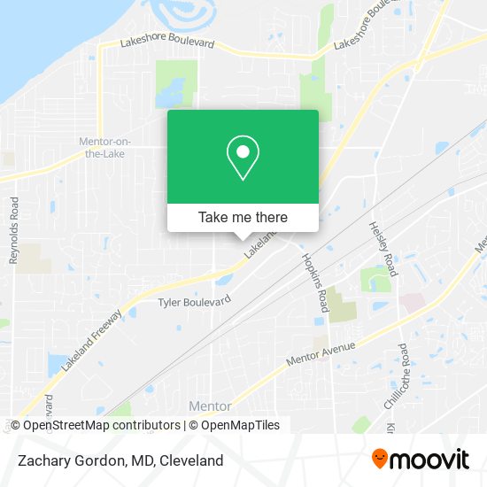 Zachary Gordon, MD map