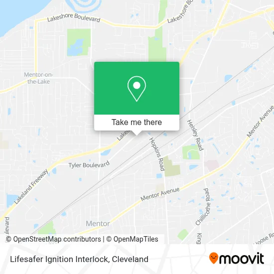Lifesafer Ignition Interlock map